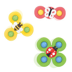 Wonder Tots Bee, Butterfly and Lady Bug Spinning Sensory Toy